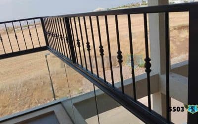 Raising a balcony railing without damaging the view